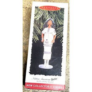 1996 Barbie Hallmark Native American Dolls of The World Ornament